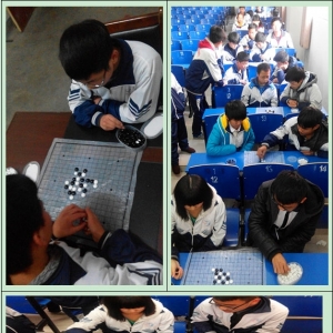 九江县二中举行“校园文化艺术节”五子棋比赛