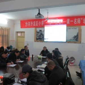 沙河开发区召开“一师一优课、一课一名师”动员与培训大会 ... ...