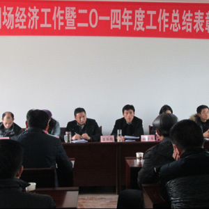 赛城湖水产养殖场召开经济工作暨2014年工作总结表彰大会