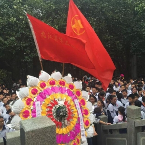 祭英烈 扬国魂 二中师生祭扫烈士墓