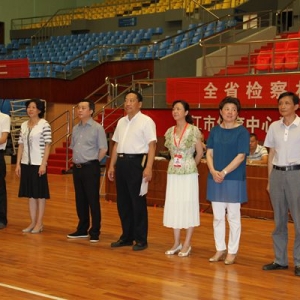 江西省检察机关篮球赛九江片区比赛于2015年6月25日在九江市体育馆开赛 ...