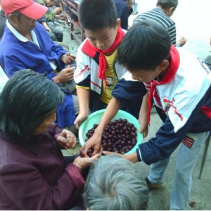 马回岭镇：重阳节 满满的爱