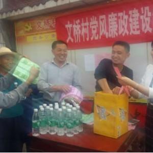 岷山乡开展廉政知识现场问答活动