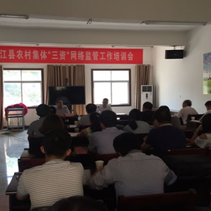 九江县召开农村集体“三资”网络监管培训工作会