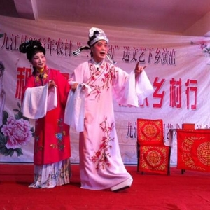 县文化馆“送戏下乡”戏曲演出走进新合镇