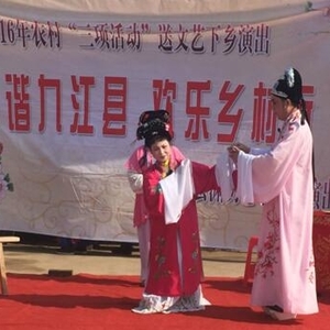 新洲场民众乐享“文艺下乡”大餐