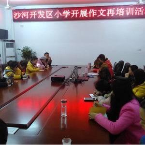 沙河开发区小学开展作文教学再培训活动