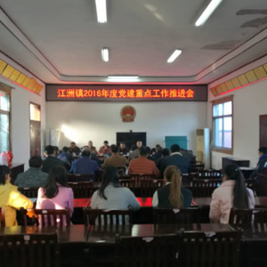 江洲镇召开2016年度党建重点工作推进会
